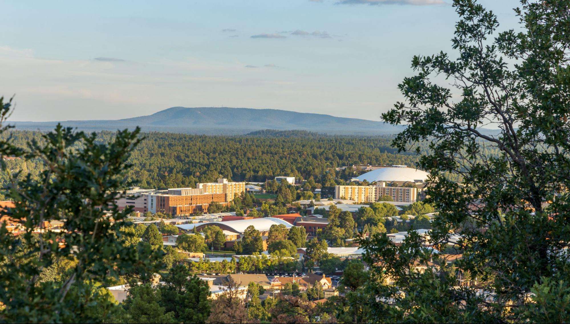Aerial view of Flagstaff, AZ